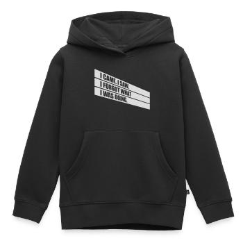 Je suis venu voir oublier - Sweat Premium à capuche enfant bio - noir - Devant - AI Model Kid Male (0cm)