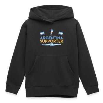 Fan des Argentinien-Fans. Unterstützer Argentiniens. - Kinder Premium Organic Hoodie - Schwarz - Vorne - AI Model Kid Male (0cm)