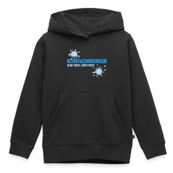 Klebefachingenieur - Prozessingenieur - Kleber - Kinder Premium Organic Hoodie - Schwarz - Vorne - AI Model Kid Male (0cm)