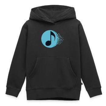 Abstract Sound Burst - Kids Premium Organic Hoodie - black - Front - AI Model Kid Male (0cm)