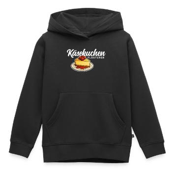 Käsekuchen Flüsterer - Kinder Premium Organic Hoodie - Schwarz - Vorne - AI Model Kid Male (0cm)