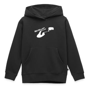 Camper Camping Van Bus Campen Reiselust Serpentine - Kinder Premium Organic Hoodie - Schwarz - Vorne - AI Model Kid Male (0cm)