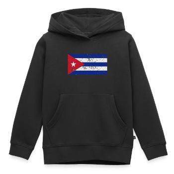 Cuba - Sweat Premium à capuche enfant bio - noir - Devant - AI Model Kid Male (0cm)
