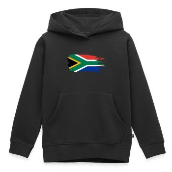 République Afrique du Sud Idée de cadeau - Sweat Premium à capuche enfant bio - noir - Devant - AI Model Kid Male (0cm)