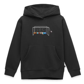 N’oubliez jamais Pluton Drôle Planète Pluton - Sweat Premium à capuche enfant bio - noir - Devant - AI Model Kid Male (0cm)