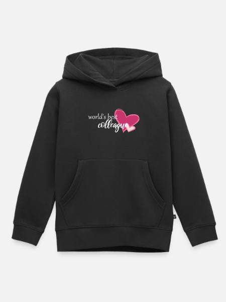 weltbeste Kollegin - Kinder Premium Organic Hoodie - Schwarz
