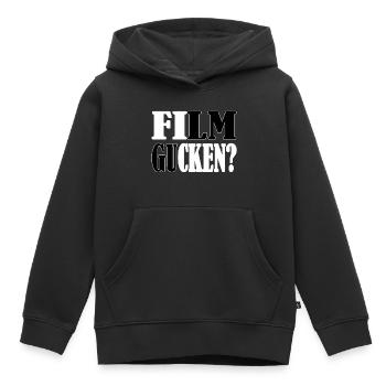 Film gucken? - Kinder Premium Organic Hoodie - Schwarz - Vorne - AI Model Kid Male (0cm)