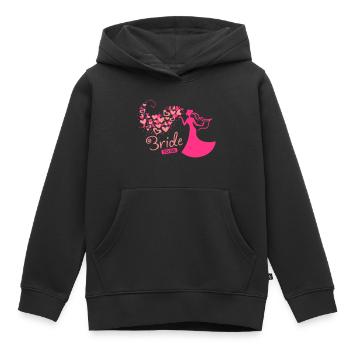 Herzwolken Bride to be - Kinder Premium Organic Hoodie - Schwarz - Vorne - AI Model Kid Male (0cm)
