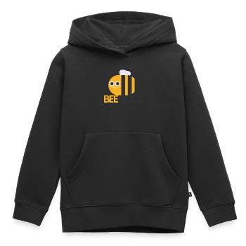 Bee Cool Chef Bee - Kinder Premium Organic Hoodie - Schwarz - Vorne - AI Model Kid Male (0cm)