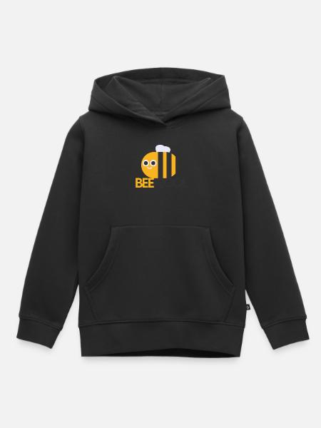 Bee Cool Chef Bee - Kinder Premium Organic Hoodie - Schwarz