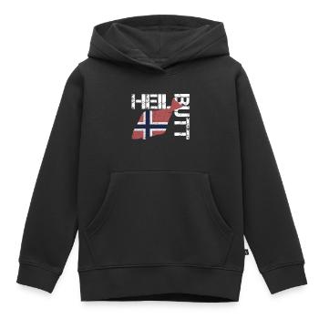 Heilbutt Norwegen - Kinder Premium Organic Hoodie - Schwarz - Vorne - AI Model Kid Male (0cm)