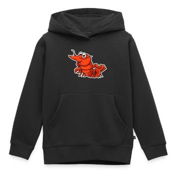 Homard - Sweat Premium à capuche enfant bio - noir - Devant - AI Model Kid Male (0cm)