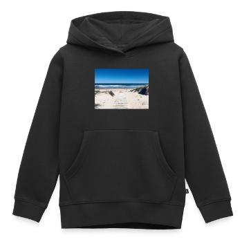 Weg zum Meer - Kinder Premium Organic Hoodie - Schwarz - Vorne - AI Model Kid Male (0cm)