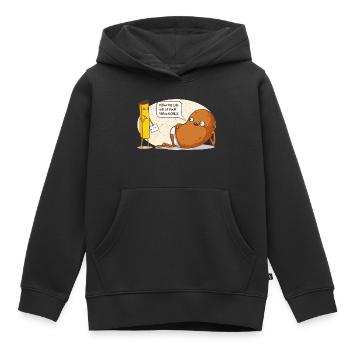 Kartoffel - Kinder Premium Organic Hoodie - Schwarz - Vorne - AI Model Kid Male (0cm)