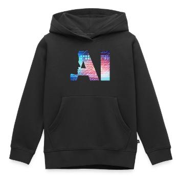 Künstliche Intelligenz - Kinder Premium Organic Hoodie - Schwarz - Vorne - AI Model Kid Male (0cm)