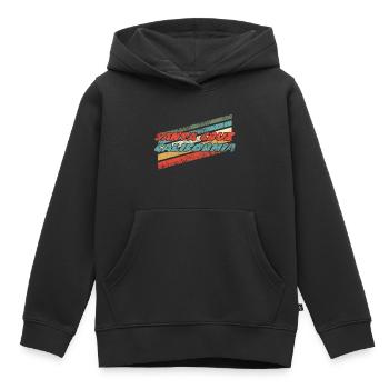 Santa Cruz Retro - Sweat Premium à capuche enfant bio - noir - Devant - AI Model Kid Male (0cm)