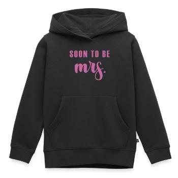 Soon to be MRS Geschenk Bräutigam Hochzeit Ehe - Kinder Premium Organic Hoodie - Schwarz - Vorne - AI Model Kid Male (0cm)