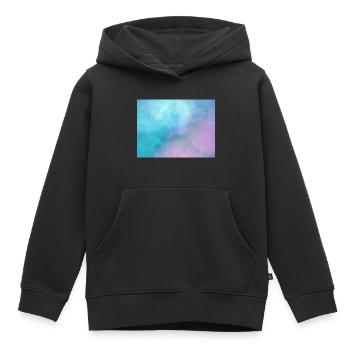 Rectangle d’espace - Sweat Premium à capuche enfant bio - noir - Devant - AI Model Kid Male (0cm)