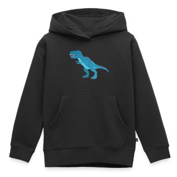 Tyrannosaurus rex - Kinder Premium Organic Hoodie - Schwarz - Vorne - AI Model Kid Male (0cm)