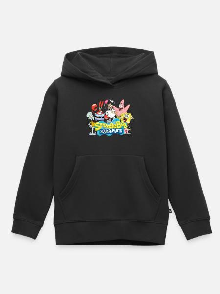 SpongeBob SquarePants SpongeBob And The Gang - Kids Premium Organic Hoodie - black