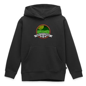 Pleasant Retired Joyable Sailors Quote - Kids Premium Organic Hoodie - black - Front - AI Model Kid Male (0cm)