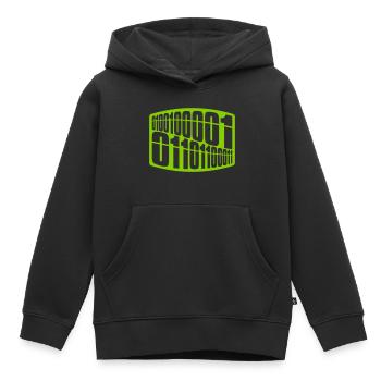Binary Code Program Language - Kids Premium Organic Hoodie - black - Front - AI Model Kid Male (0cm)