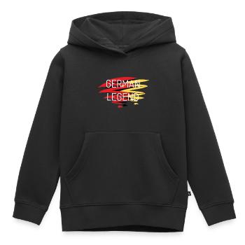 Deutsche Legende - Légende allemande - Sweat Premium à capuche enfant bio - noir - Devant - AI Model Kid Male (0cm)