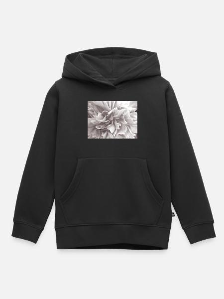 Flower - Kinder Premium Organic Hoodie - Schwarz