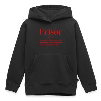 Frisör Definition - Kinder Premium Organic Hoodie - Schwarz - Vorne - AI Model Kid Male (0cm)
