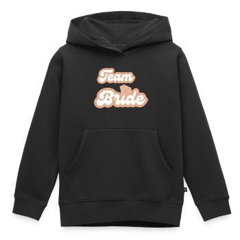 Team-Braut - Kinder Premium Organic Hoodie - Schwarz - Vorne - AI Model Kid Male (0cm)