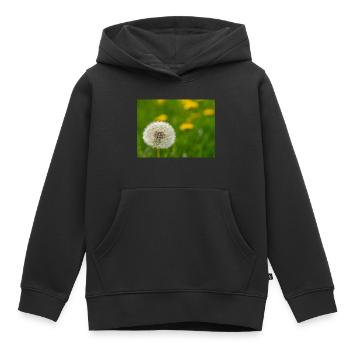 Dandelion - Kids Premium Organic Hoodie - black - Front - AI Model Kid Male (0cm)