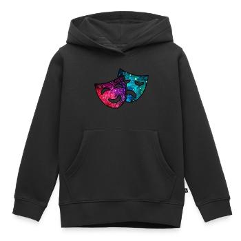 Cosmic Theatre - Kids Premium Organic Hoodie - black - Front - AI Model Kid Male (0cm)