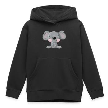 Flirt Koala - Kinder Premium Organic Hoodie - Schwarz - Vorne - AI Model Kid Male (0cm)
