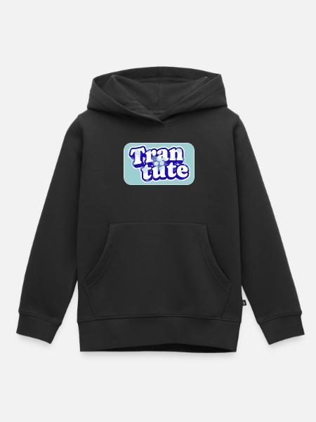 Echte Trantüte im Dienst - Kinder Premium Organic Hoodie - Schwarz