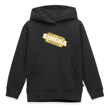 Gesundheit Simona - Kinder Premium Organic Hoodie - Schwarz - Vorne - AI Model Kid Male (0cm)