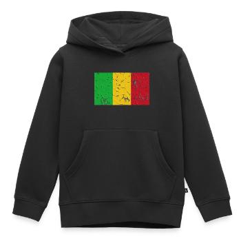 Mali - Kinder Premium Organic Hoodie - Schwarz - Vorne - AI Model Kid Male (0cm)