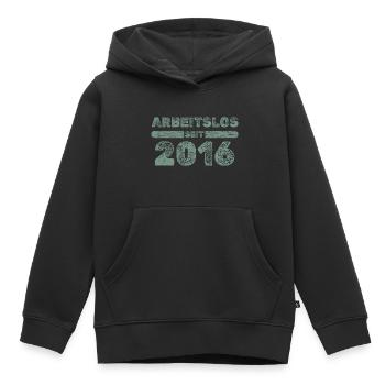 seit 2016 - Kinder Premium Organic Hoodie - Schwarz - Vorne - AI Model Kid Male (0cm)