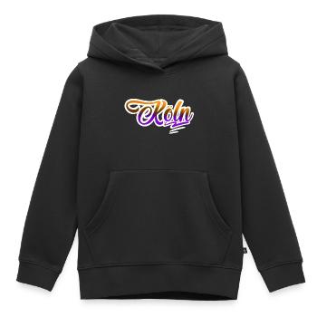 Cologne - Sweat Premium à capuche enfant bio - noir - Devant - AI Model Kid Male (0cm)