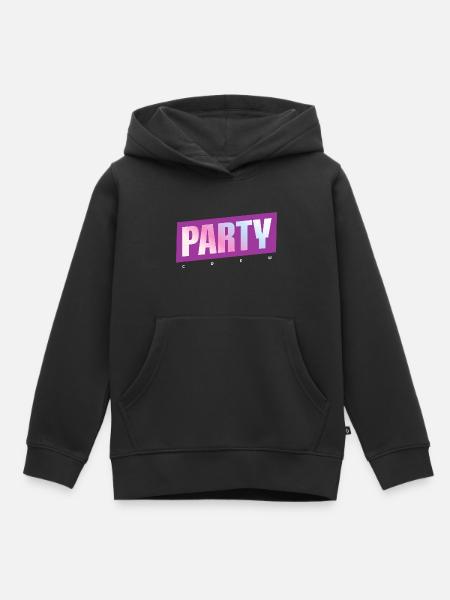 Party Crew - Kinder Premium Organic Hoodie - Schwarz