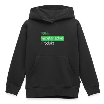 100% vegetarisches Produkt - Kinder Premium Organic Hoodie - Schwarz - Vorne - AI Model Kid Male (0cm)
