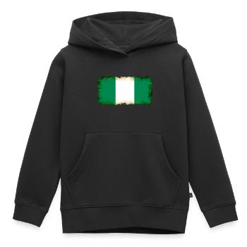 Geschenk für Nigeria - Kinder Premium Organic Hoodie - Schwarz - Vorne - AI Model Kid Male (0cm)
