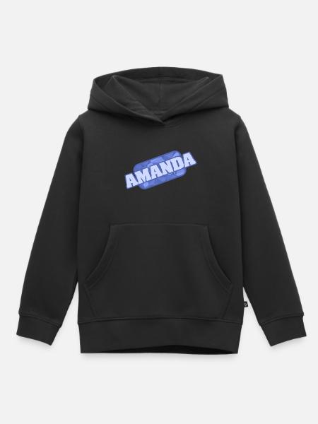 Amanda - Kinder Premium Organic Hoodie - Schwarz