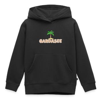 Lac de Garde Lac de Garde - Sweat Premium à capuche enfant bio - noir - Devant - AI Model Kid Male (0cm)