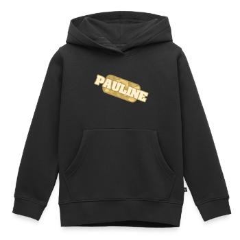 Bio Pauline - Kinder Premium Organic Hoodie - Schwarz - Vorne - AI Model Kid Male (0cm)