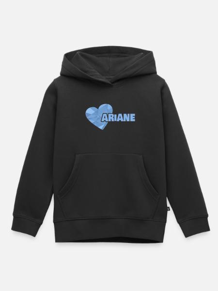 Geschenk für Ariane - Kinder Premium Organic Hoodie - Schwarz