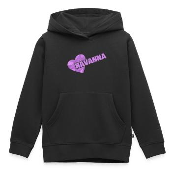 Couronne La Havane - Sweat Premium à capuche enfant bio - noir - Devant - AI Model Kid Male (0cm)