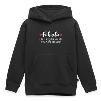 Fabuela Fabelhafte Abuela Spanische Oma - Kinder Premium Organic Hoodie - Schwarz - Vorne - AI Model Kid Male (0cm)