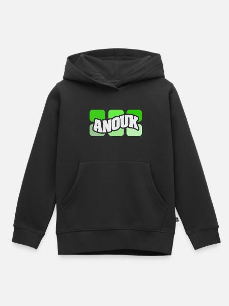 Anouk als Name - Kinder Premium Organic Hoodie - Schwarz