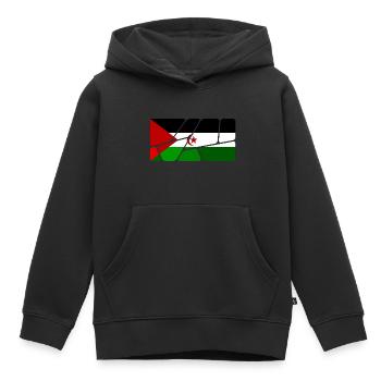 Gift for Western Sahara - Kids Premium Organic Hoodie - black - Front - AI Model Kid Male (0cm)