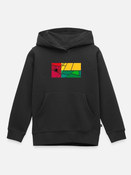 Guinea Bissau - Kinder Premium Organic Hoodie - Schwarz